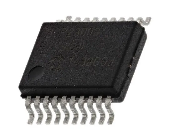63-5085-70　Microchip MCP23008-E/SS, 8-Channel I/O Expander 1.7MHz, I2C, 20-Pin SSOP　MCP23008-E/SS