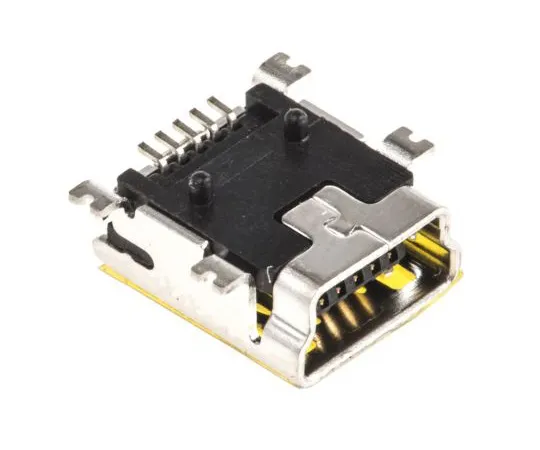63-4939-84　ASSMANN WSW, SMT Mount Type B Mini USB Connector, Receptacle　A-USB B-M5-SMD-C