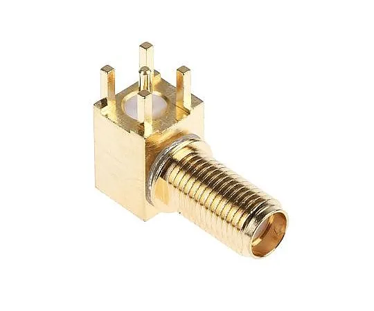 63-5162-60　Cinch Connectors Right Angle 50Ω PCB Mount SMA Connector, Solder Termination LMR100, LMR195, LMR200, LMR240, RG142,　142-0701-501