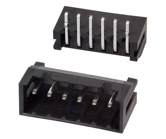 63-4980-90　Hirose DF3, 6 Way, 1 Row, Right Angle PCB Header　DF3A-6P-2DS
