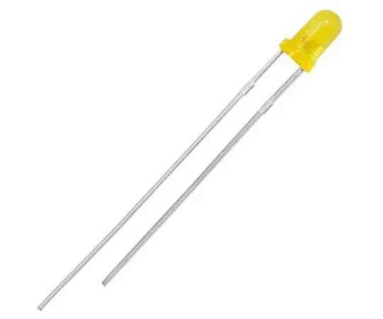 63-5151-75　2.5 V Yellow LED 3mm Through Hole, Kingbright L-132XYD　L-132XYD