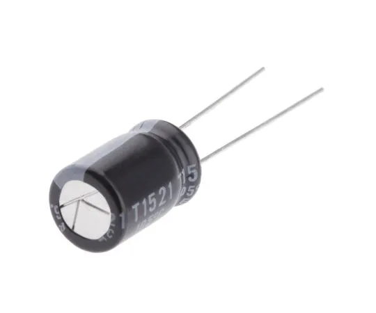 63-5027-77　Rubycon 820μF 6.3V dc Aluminium Electrolytic Capacitor, Through Hole 8 (Dia.) x 11.5mm +105°C 8mm 3.5mm　6.3ZLH820M8X11.5