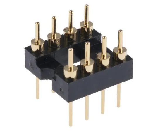 63-4940-54　ASSMANN WSW Straight Through Hole Mount 2.54mm Pitch IC Socket Adapter, 8 Pin Male DIP to 8 Pin Male DIP　AR 08-ST/T