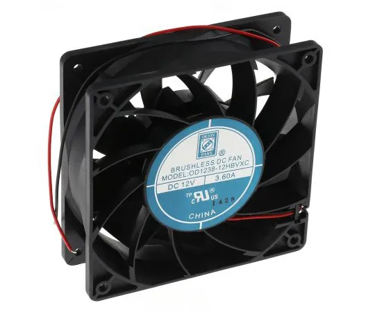 63-4984-39　RS PRO Axial Fan, 120 x 120 x 38mm, 226cfm, 43.2W, 12 V dc　703-3467