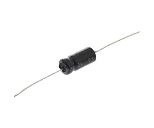 63-4989-99　RS PRO 47μF 25V dc Aluminium Electrolytic Capacitor, Through Hole 6 (Dia.) x 13mm +105°C 6mm 13mm　707-6502