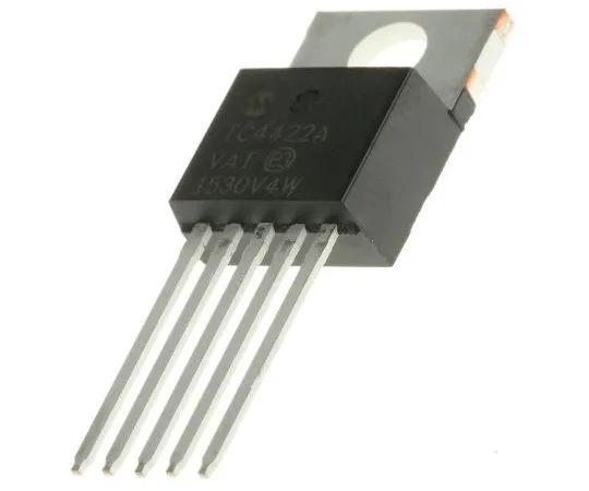 63-5039-67　Microchip TC4422AVAT Low Side MOSFET Power Driver, 10A 5-Pin, TO-220　TC4422AVAT