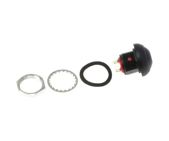 63-4983-57　KNITTER-SWITCH Single Pole Single Throw (SPST) Momentary Miniature Push Button Switch, IP67, 12.9 (Dia.)mm, Panel Mount　DPW1CGK
