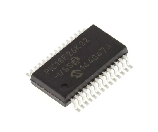 63-5009-53　Microchip, 8bit PIC Microcontroller, 64MHz, 64 kB Flash, 28-Pin SSOP　PIC18F26K22-I/SS