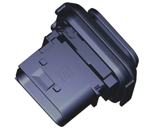 63-5122-76　TE Connectivity HDSCS Series, 1564520 Series Number, 2 Row 12 Way Flange Mount Plug MCP Interconnection System, with　1-1564520-1