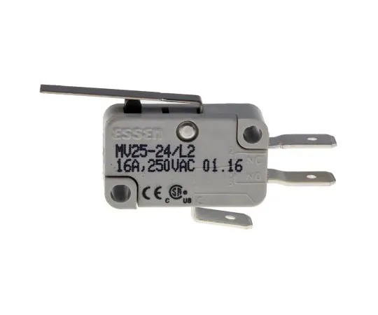 63-5117-85　SPDT Long Straight Lever Microswitch, 16 A @ 250 V ac　804-6203