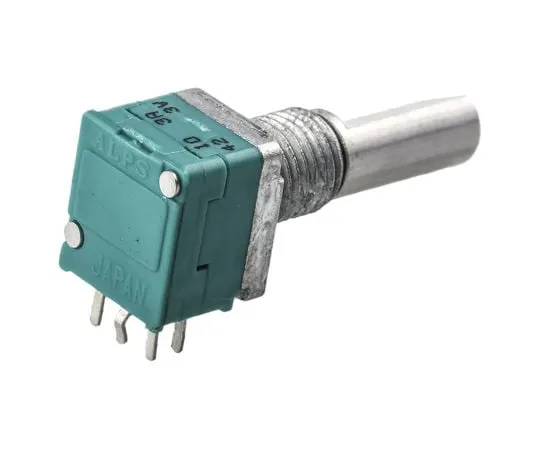 63-5029-52　Alps Electric 2 Gang Rotary Potentiometer with a 6 mm Dia. Shaft, 10kΩ, ±20%, 0.05W RK09712200HA　RK09712200HA