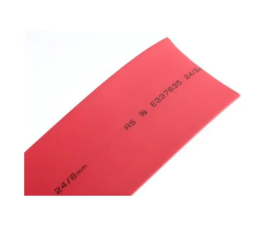 63-4979-31　RS Red No Heat Shrink Tubing 24mm Sleeve Dia. x 3m Length 3:1 Ratio　700-4523
