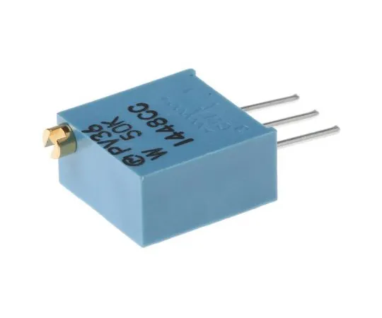 63-5084-03　50kΩ Through Hole Trimmer Potentiometer 0.5W Top Adjust Bourns PV36 Series　PV36W503C01B00