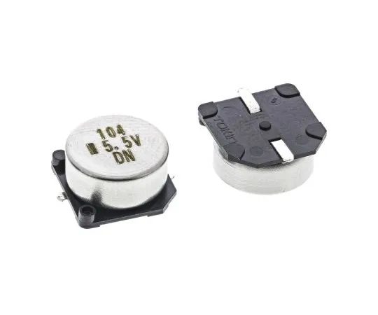 63-5104-40　KEMET 0.1F Supercapacitor EDLC -20 → +80% Tolerance Supercap FC Series 5.5V dc Through Hole　FC0H104ZFTBR24