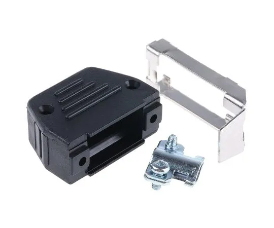 63-5016-63　MH Connectors MHED Series Thermoplastic Angled, Straight D-sub Connector Backshell, 9 Way, Strain Relief　DS09S