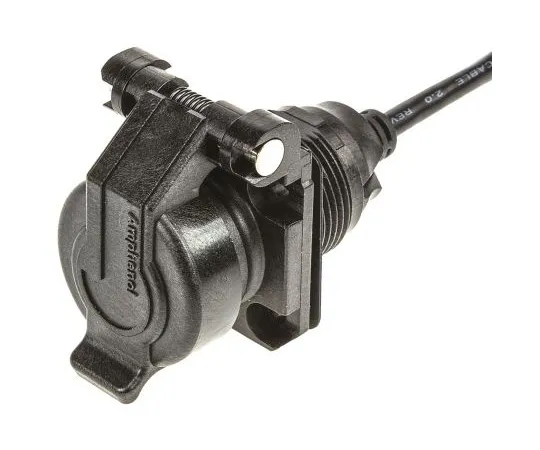 63-5044-01　USB-A Series Square Flange USB Dust Cover, Self Closing, IP67, Polymer Material　USBAPSCC2205A