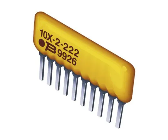 63-5153-48　Bourns 4600X Series 5.6kΩ ±2% Bussed Through Hole Resistor Array, 8 Resistors, 1.13W total SIP package Pin　4609X-101-562LF