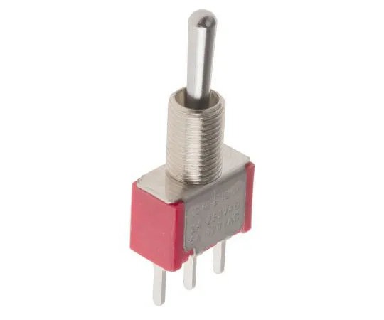 63-5035-94　RS PRO Single Pole Double Throw (SPDT) Toggle Switch, (On)-Off-(On), PCB　734-7141