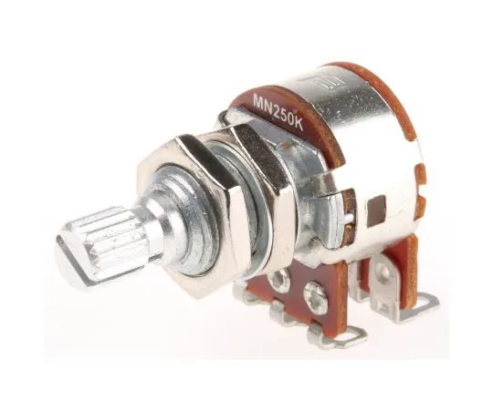 63-5085-07　Bourns 2 Gang Rotary Carbon Potentiometer with a 6 mm Dia. Shaft, 250kΩ, ±20%, 0.6W, Audio PDB182-GTRB1-254MN　PDB182-GTRB1-254MN