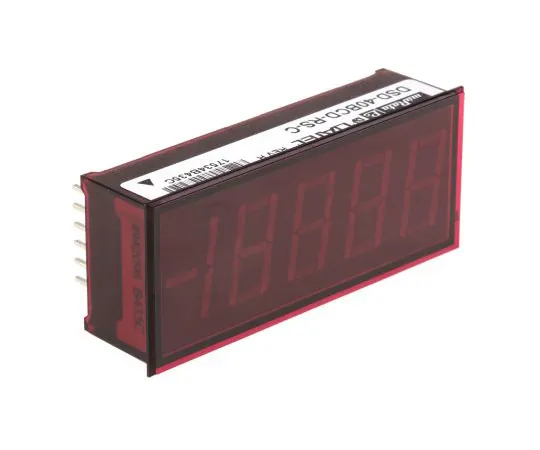 63-5123-84　Murata DSD-40BCD-RS-C , LED Digital Panel Multi-Function Meter for Current, Voltage, 22.3mm x 53.8mm　DSD-40BCD-RS-C