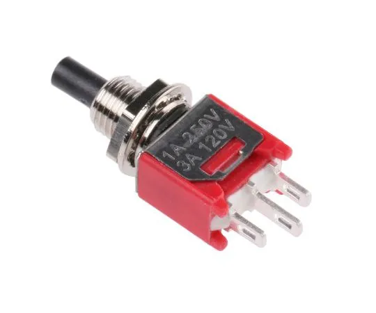 63-5035-39　RS PRO Single Pole Single Throw (SPST) Latching Push Button Switch, 4.95 (Dia.)mm, Panel Mount, 32/50/125V ac　734-6750