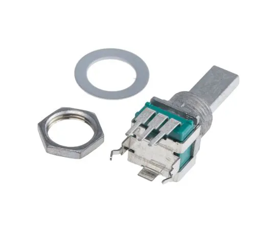 63-5029-46　Alps Electric 1 Gang Rotary Potentiometer with a 6 mm Dia. Shaft, 10kΩ, ±20%, 0.05W, Linear RK09L114001T　RK09L114001T