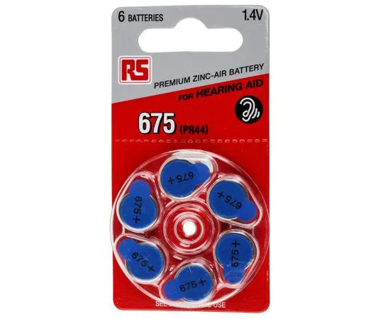63-5114-46　RS Button Battery, PR44, 1.4V, 11.6mm Diameter　801-0730