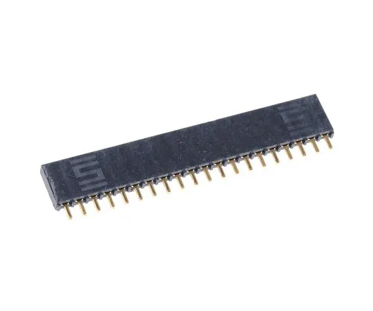 63-5080-39　Samtec SSW Series 2.54mm Pitch 20 Way 1 Row Straight PCB Socket, Through Hole, Solder Termination　SSW-120-01-G-S