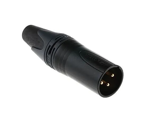 63-5160-88　Neutrik 3 Way Cable Mount XLR Connector, Male, Au over Ni Plated Contacts, 