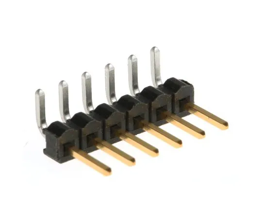 63-5081-52　Samtec TSW, 6 Way, 1 Row, Right Angle Pin Header　TSW-106-08-L-S-RA