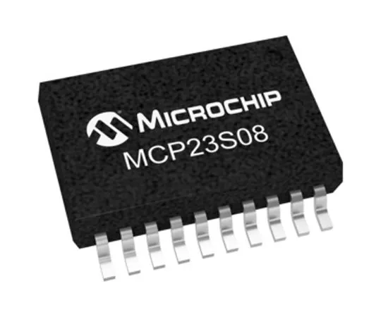 63-4963-81　Microchip, 8-Channel I/O Expander 10MHz, SPI, 20-Pin SSOP　MCP23S08-E/SS