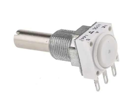 63-5105-58　Vishay 1 Gang Rotary Cermet Potentiometer with a 6 mm Dia. Shaft, 1kΩ, ±10%, 1W, Linear P11S1V0FLSY00102KA　P11S1V0FLSY00102KA
