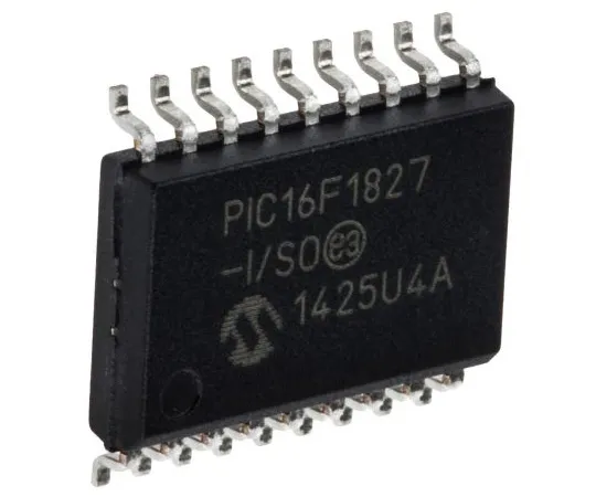 63-4975-89　Microchip PIC16F1827-I/SO, 8bit PIC Microcontroller, 32MHz, 256 B, 4K x 14 words Flash, 18-Pin SOIC　PIC16F1827-I/SO