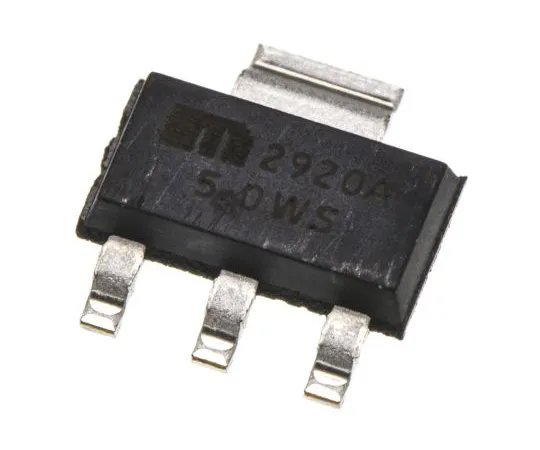 63-5174-95　Microchip MIC2920A-5.0WS-TR, LDO Regulator, 400mA, 5 V, ±4% 3+Tab-Pin, SOT-223　MIC2920A-5.0WS-TR