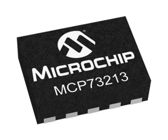 63-4963-77　Microchip MCP73213-A6SI/MF, Lithium-Ion, Lithium-Polymer, Dual Battery Charger, 1.1A 10-Pin, DFN　MCP73213-A6SI/MF