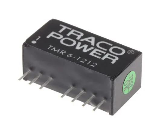 63-5064-42　TRACOPOWER TMR 6 6W Isolated DC-DC Converter Through Hole, Voltage in 9 → 18 V dc, Voltage out 12V dc　TMR 6-1212