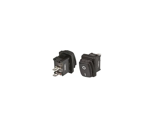 63-4987-83　ZF Single Pole Single Throw (SPST), Latching Rocker Switch Panel Mount　KRE2ANA1BBD