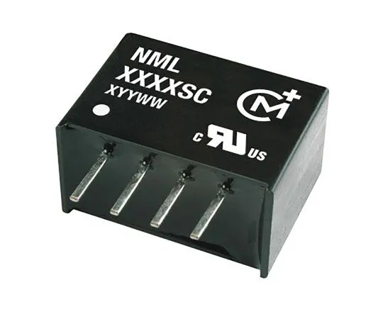 63-4967-72　Murata Power Solutions NML 2W Isolated DC-DC Converter Through Hole, Voltage in 4.5 → 5.5 V dc, Voltage out 5V dc　NML0505SC