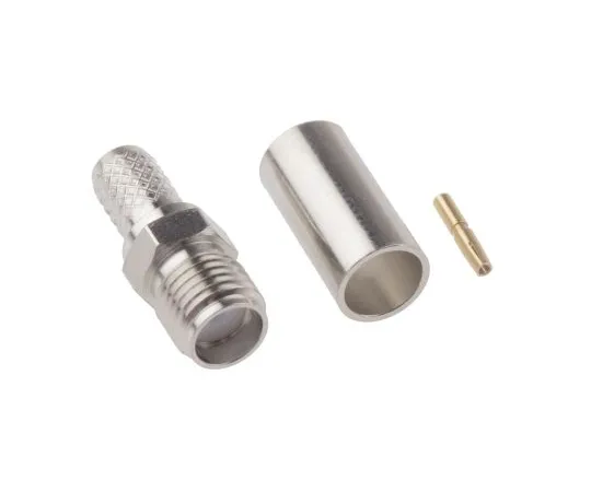 63-5180-63　RS Pro Straight 50Ω Cable Mount SMA Connector, Crimp Termination RG-141A/U, RG-58/U, RG-58A/U　921-0203