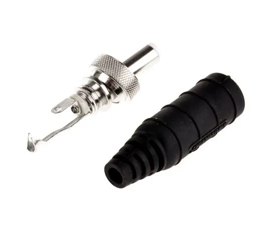 63-4986-83　Switchcraft DC Power Plug Rated At 5A, 30 V dc, Cable Mount, length 57.1mm, Nickel Plate, IP68　S761ks15