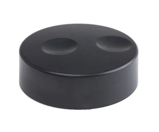63-5092-08　RS Potentiometer Knob, Push-On Type, 38.6mm Knob Diameter, Black, Splined Shaft Type, 6mm Shaft　777-7287