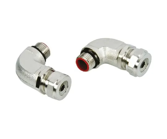 63-6551-49　Adaptaflex 90° Elbow Cable Conduit Fitting, Steel Silver Nickel Plated 16mm nominal size IP67 M16　SPL16/M16/90 X 5