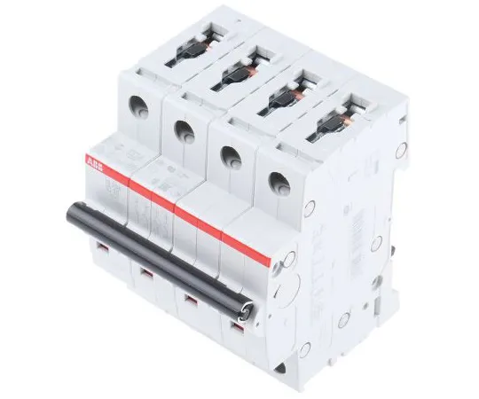 63-5050-55　ABB System M Pro S200 MCB Mini Circuit Breaker 4P, 16 A, 6 kA, Curve C　S204-C16