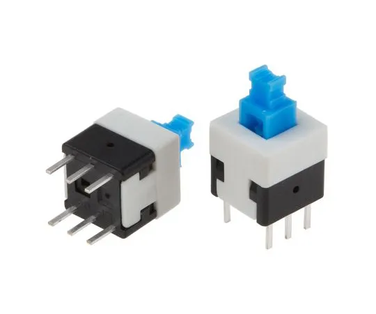 63-5176-10　KNITTER-SWITCH Double Pole Double Throw (DPDT) Momentary Push Button Switch, PCB　MPSA-22E08-0150