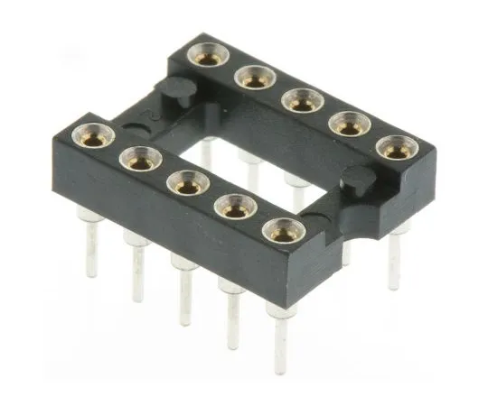 63-4983-11　Preci-Dip 2.54mm Pitch Vertical 10 Way, Through Hole Turned Pin Open Frame IC Dip Socket, 1A　110-87-310-41-001101