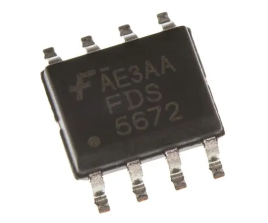 63-4936-07　FDS5672 N-Channel MOSFET, 12 A, 60 V PowerTrench, 8-Pin SOIC ON Semiconductor　FDS5672