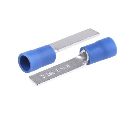 63-4964-92　JST FV Series Insulated Crimp Blade Terminal 18.2mm Blade Length, 1mm² to 2.6mm², 16AWG to 14AWG, Blue　FVWS2-AFW