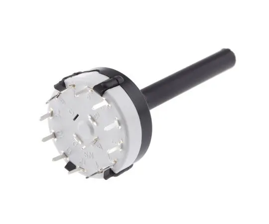 63-5041-78　Lorlin, 12 Position SP12T Rotary Switch, 150 mA @ 250 V ac, Through Hole　CK1048RS