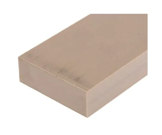 63-6554-20　Beige Plastic Sheet, 500mm x 50mm x 16mm　129-842