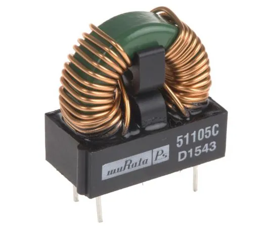 63-5010-24　Murata 1 mH Leaded Inductor, 3.3A Idc, 38mΩ Rdc 5100　51105C